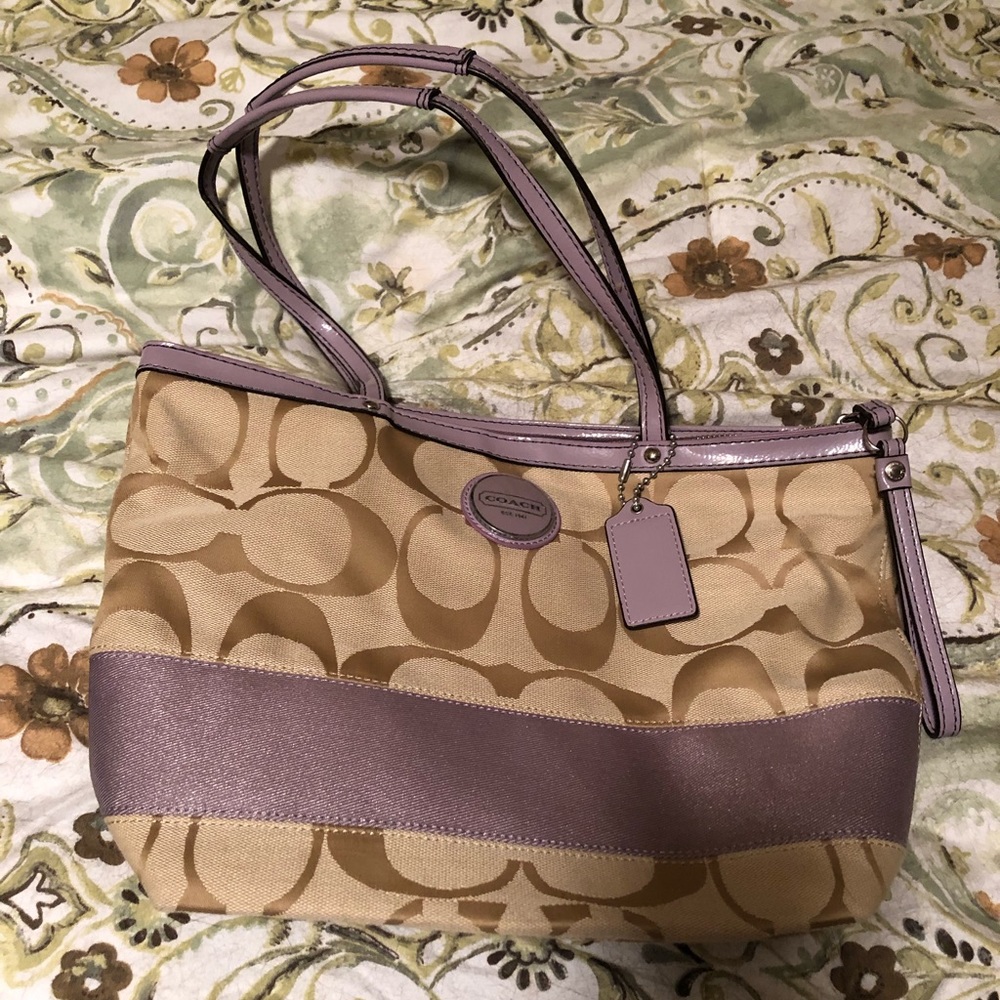 Coach Small Signature Tote.  Like new!